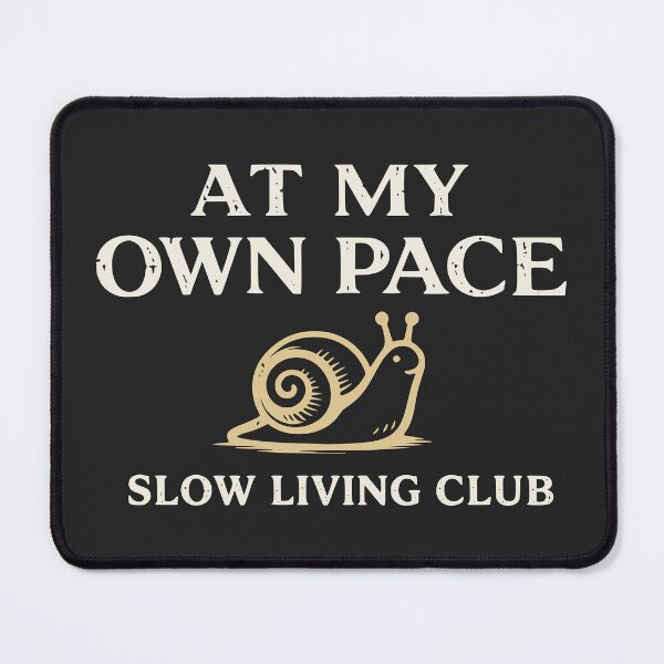Item preview, At My Own Pace - Cute Snail Slow Living Club Vintage designed and sold by MavtM.