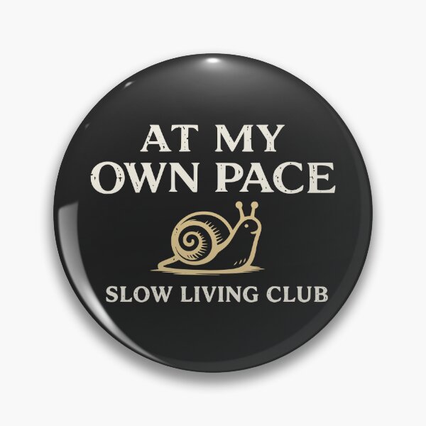Item preview, At My Own Pace - Cute Snail Slow Living Club Vintage designed and sold by MavtM.