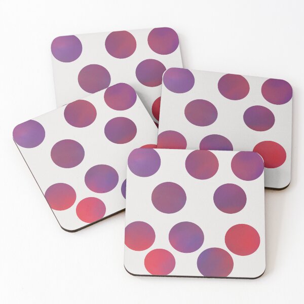 Item preview, Red and Purple Gradient Polka Dots  designed and sold by JaygiesDesign.