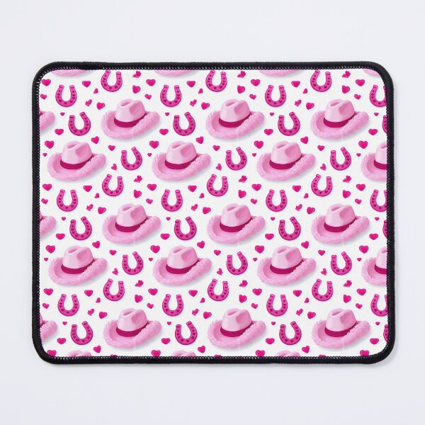 Item preview, Pink Fuzzy Cowboy Hat And Horseshoe Pattern designed and sold by igraphixart.