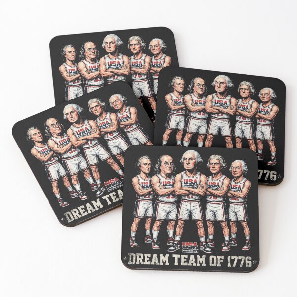 Item preview, Dream Team of 1776 Founding Fathers Basketball Parody designed and sold by AdyKurniawan.