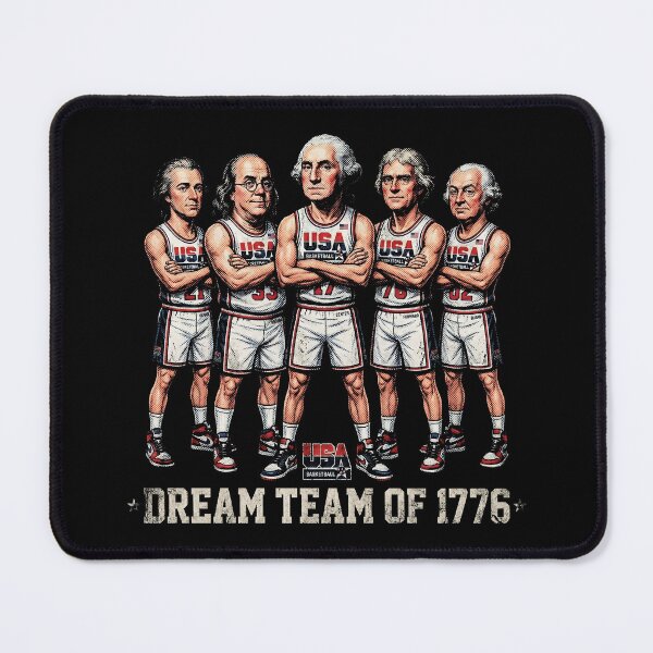 Item preview, Dream Team of 1776 Founding Fathers Basketball Parody designed and sold by AdyKurniawan.