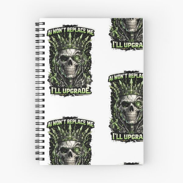 Item preview, Upgrade Yourself Motivation Skull Sticker designed and sold by GenZStickerHub1.