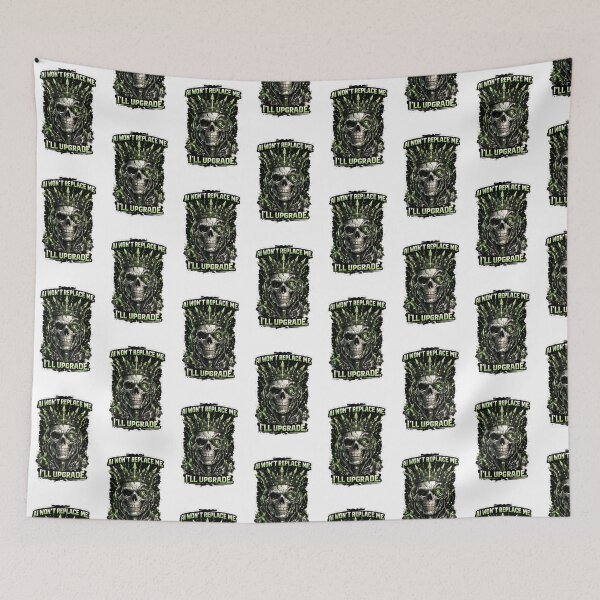 Item preview, Upgrade Yourself Motivation Skull Sticker designed and sold by GenZStickerHub1.