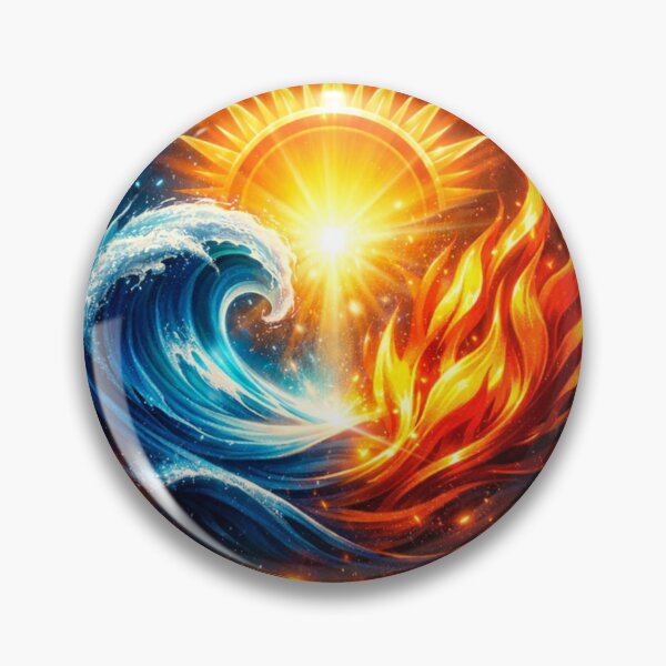 Item preview, Fire and Water: Divine Balance designed and sold by MastersDesignNk.
