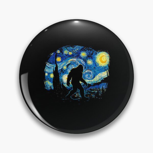 Item preview, Bigfoot Starry Night - Van Gogh Art History Parody Sasquatch designed and sold by Littermin.