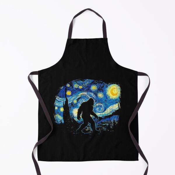 Item preview, Bigfoot Starry Night - Van Gogh Art History Parody Sasquatch designed and sold by Littermin.