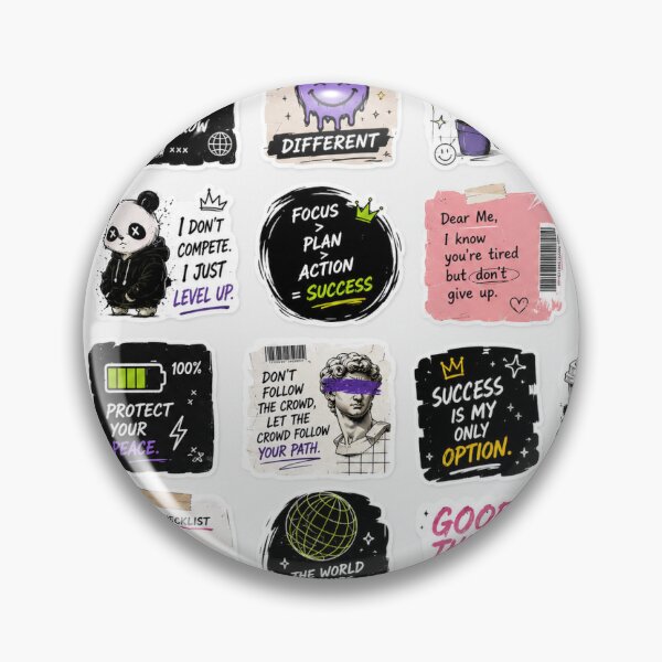 Item preview, Motivational Quotes Sticker Pack designed and sold by GenZStickerHub1.