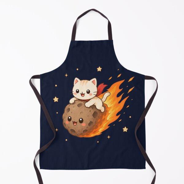 Item preview, Cute Kawaii Space Cat Riding a Meteor designed and sold by Seculinator.