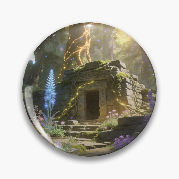 Item preview, The Glowing Shrine Beneath the Ancient Forest designed and sold by BlareBlare.