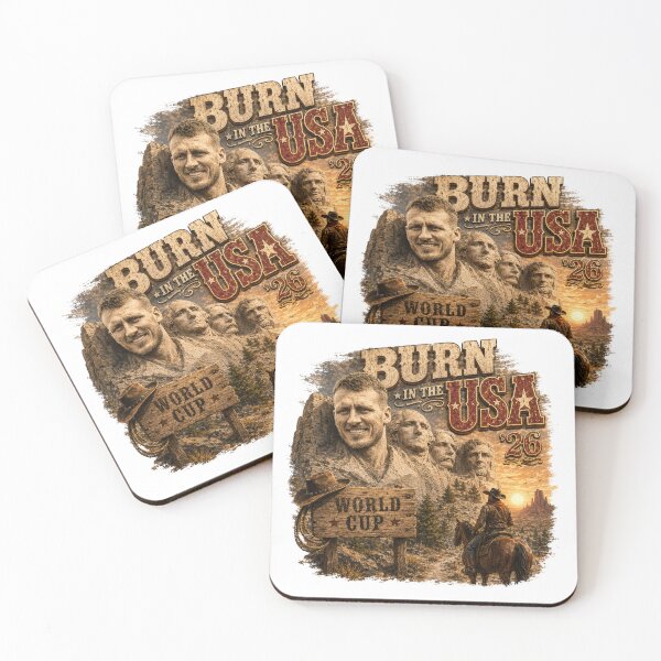 Item preview, Burn In The USA - World Cup 2026 England - Dan Burn - Mount Rushmore designed and sold by babadadoo.