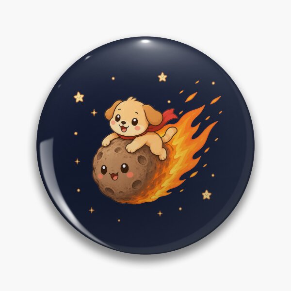 Item preview, Cute Kawaii Space Dog Riding a Meteor designed and sold by Seculinator.