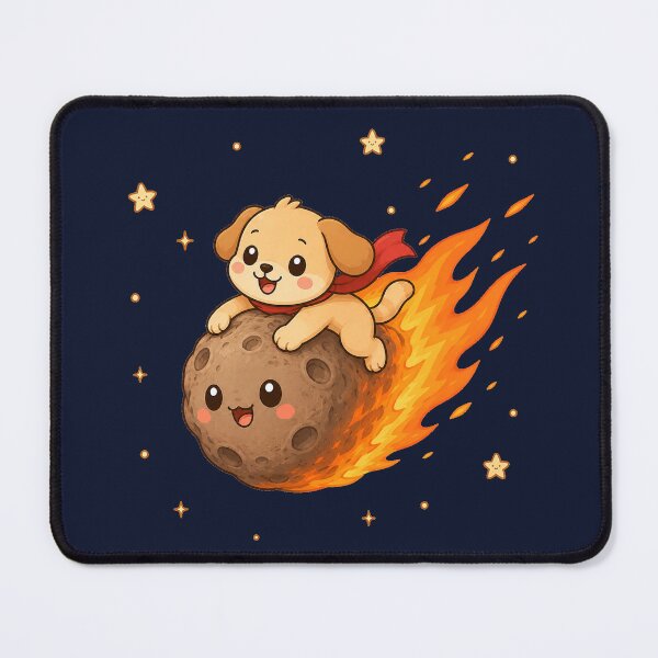 Item preview, Cute Kawaii Space Dog Riding a Meteor designed and sold by Seculinator.