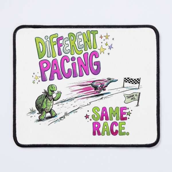 Item preview, Different Pacing, Same Race | Chronic Illness Motivation designed and sold by colorlings.