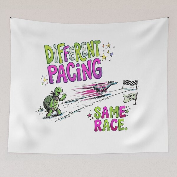 Item preview, Different Pacing, Same Race | Chronic Illness Motivation designed and sold by colorlings.