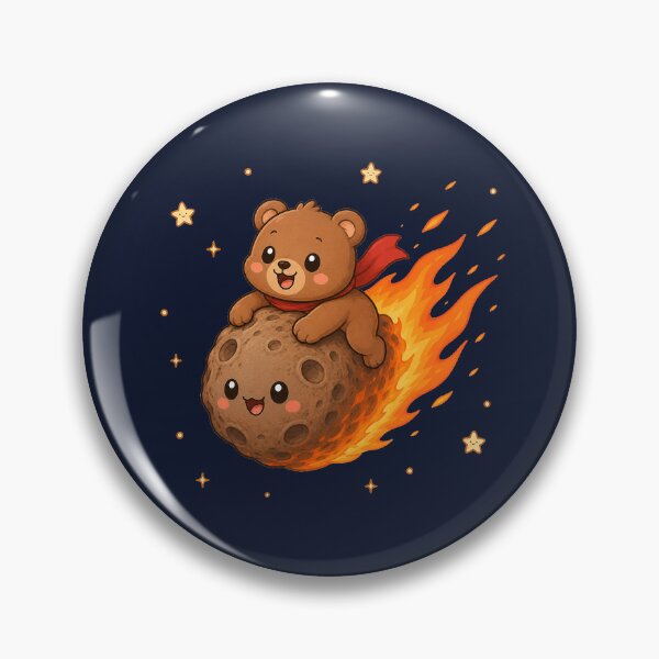 Item preview, Cute Kawaii Space Bear Riding a Meteor designed and sold by Seculinator.