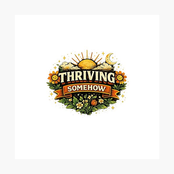 Item preview, “Thriving Somehow” designed and sold by PeterPunkt.