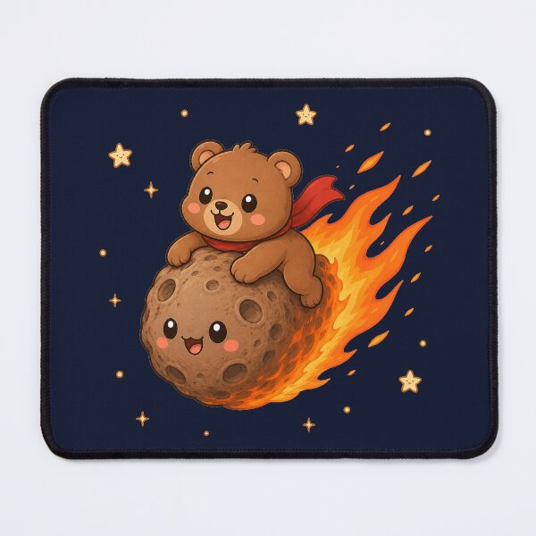 Item preview, Cute Kawaii Space Bear Riding a Meteor designed and sold by Seculinator.