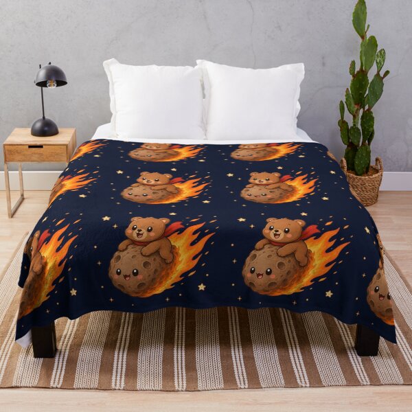 Item preview, Cute Kawaii Space Bear Riding a Meteor designed and sold by Seculinator.