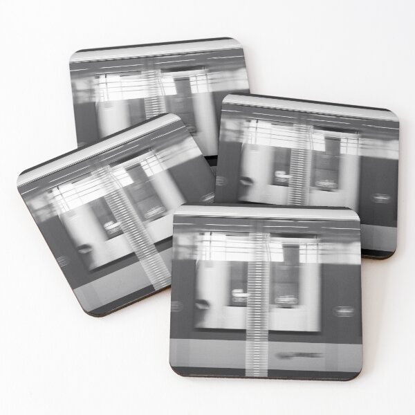 Item preview, Munich subway in motion - Abstract black and white city designed and sold by jacquesview.