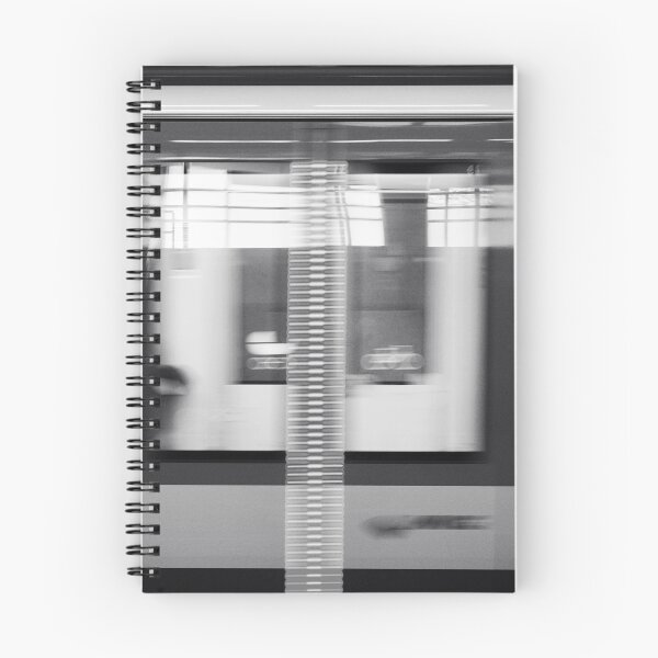 Item preview, Munich subway in motion - Abstract black and white city designed and sold by jacquesview.