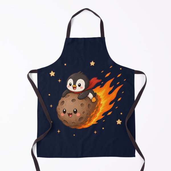 Item preview, Cute Kawaii Space Penguin Riding a Meteor designed and sold by Seculinator.