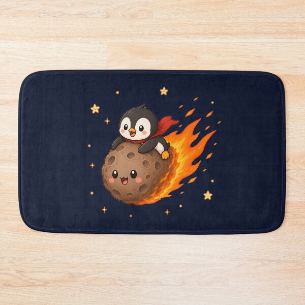 Item preview, Cute Kawaii Space Penguin Riding a Meteor designed and sold by Seculinator.