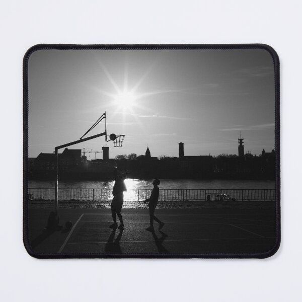Item preview, Streetball at sunset: Basketball in black and white. Sport designed and sold by jacquesview.