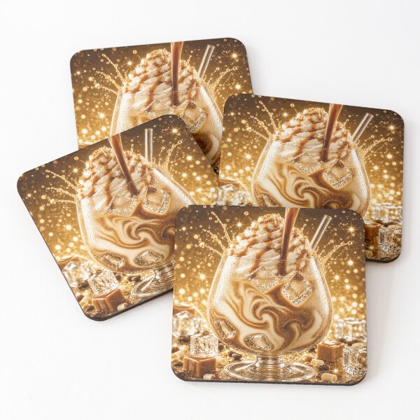 Item preview, Coffee Cocktail Caramel Art designed and sold by AureliasDesignStudio.