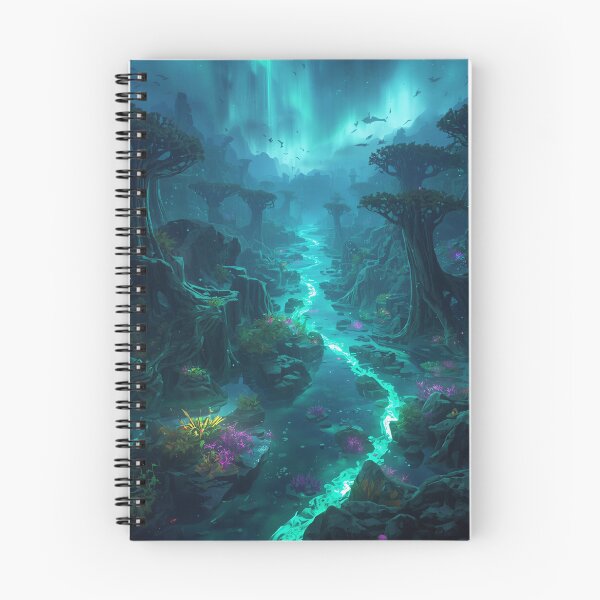 Item preview, Aurora Delta Spine Alien Fantasy Forest Landscape designed and sold by Luminous Wilds.