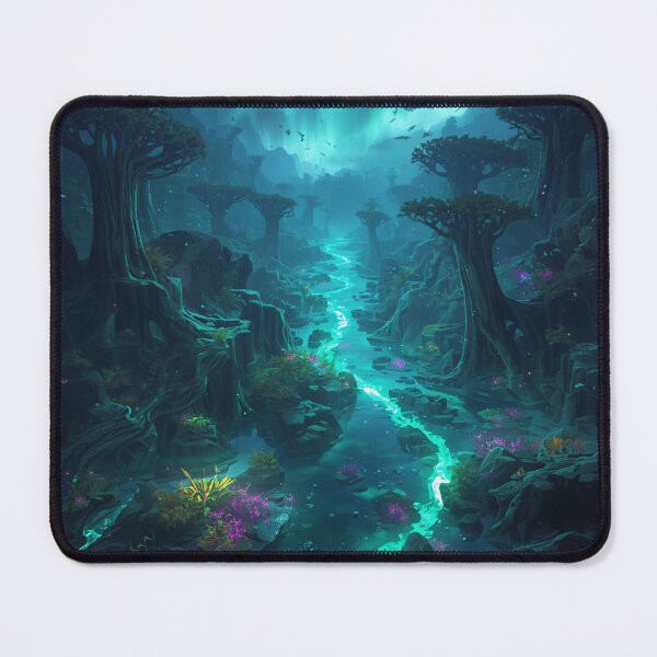 Item preview, Aurora Delta Spine Alien Fantasy Forest Landscape designed and sold by Luminous Wilds.