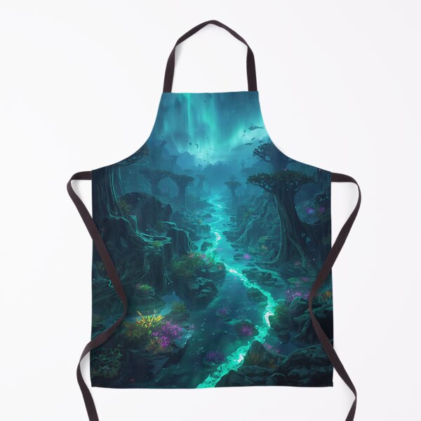 Item preview, Aurora Delta Spine Alien Fantasy Forest Landscape designed and sold by Luminous Wilds.