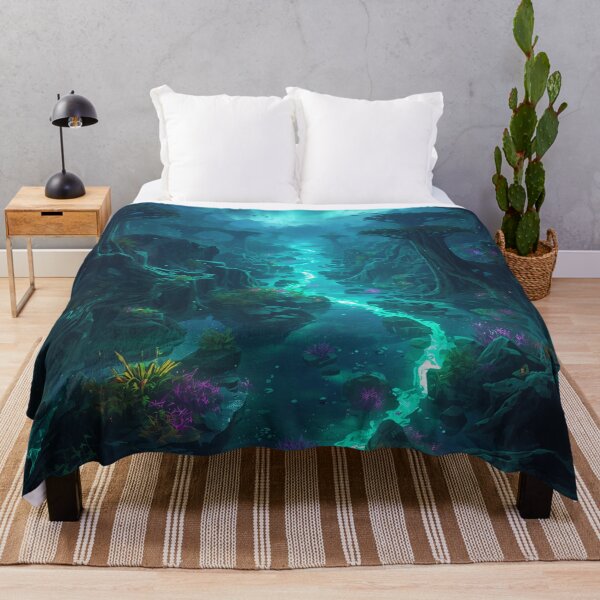 Item preview, Aurora Delta Spine Alien Fantasy Forest Landscape designed and sold by Luminous Wilds.