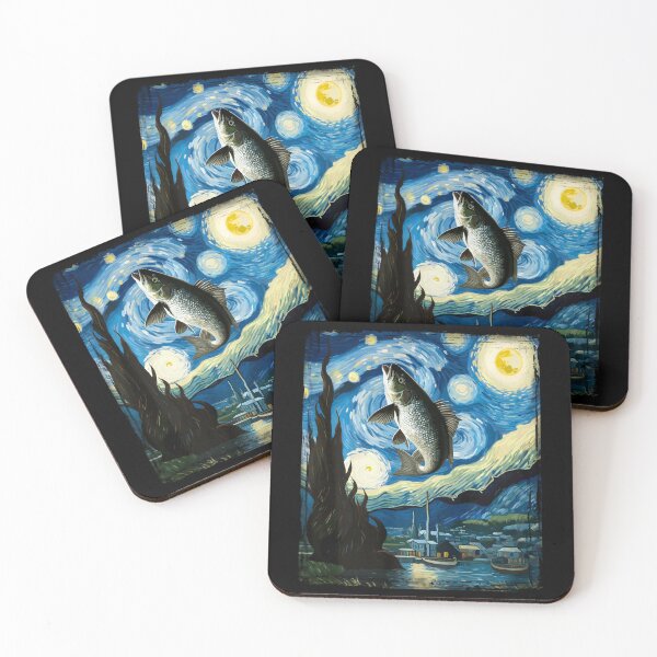 Item preview, Van Gogh Style Starry Night Fish  designed and sold by Littermin.