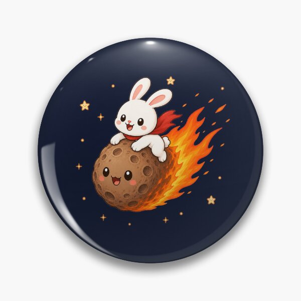 Item preview, Cute Kawaii Space Bunny Riding a Meteor designed and sold by Seculinator.