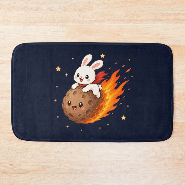 Item preview, Cute Kawaii Space Bunny Riding a Meteor designed and sold by Seculinator.