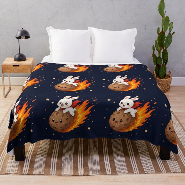 Item preview, Cute Kawaii Space Bunny Riding a Meteor designed and sold by Seculinator.