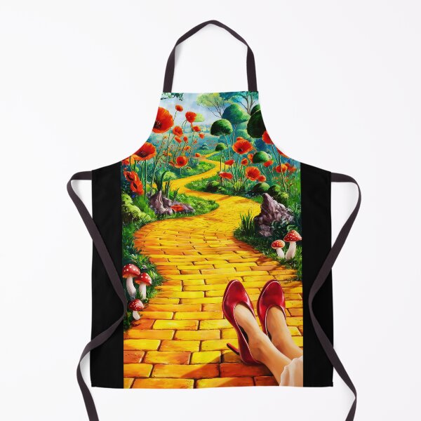 Item preview, Woman’s Legs in Red Stilettos on Yellow Brick Road – Poppies Fantasy Scene designed and sold by EmeraldeaDesign.
