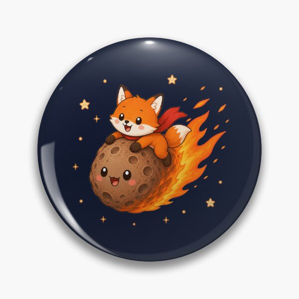Item preview, Cute Kawaii Space Fox Riding a Meteor designed and sold by Seculinator.
