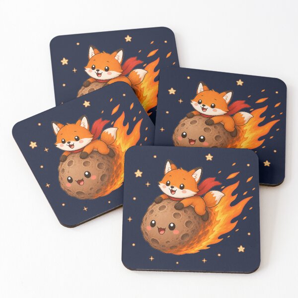 Item preview, Cute Kawaii Space Fox Riding a Meteor designed and sold by Seculinator.