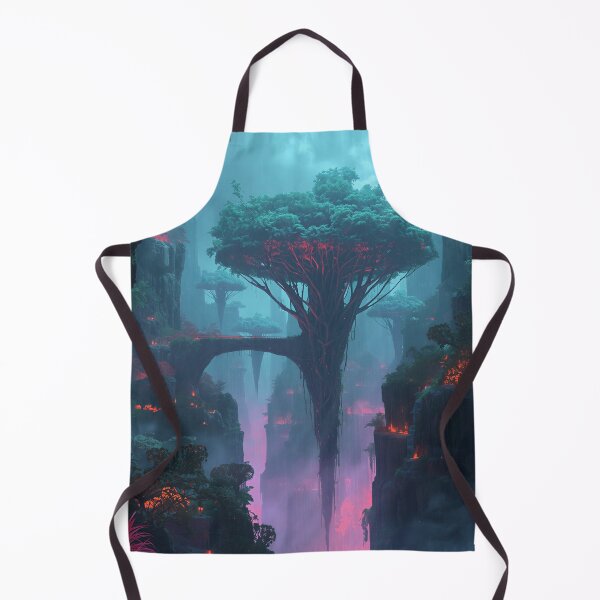 Item preview, Floating Ember Canopy Alien Canyon Fantasy Landscape designed and sold by Luminous Wilds.