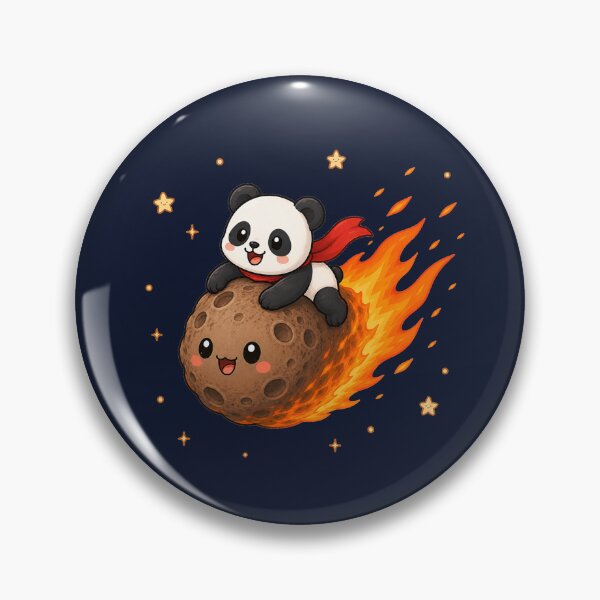 Item preview, Cute Kawaii Space Panda Riding a Meteor designed and sold by Seculinator.