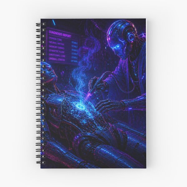 Item preview, AI Core Calibration - Cyber Surgeon Neon Art designed and sold by bbbpetr100.