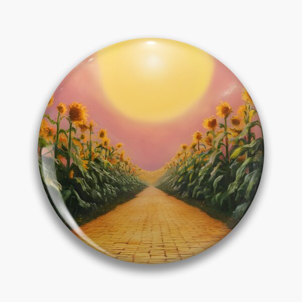 Item preview, Sunflowers Paving the Yellow Brick Road – Leading Toward the Sun Fantasy Landscape designed and sold by EmeraldeaDesign.