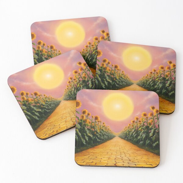 Item preview, Sunflowers Paving the Yellow Brick Road – Leading Toward the Sun Fantasy Landscape designed and sold by EmeraldeaDesign.