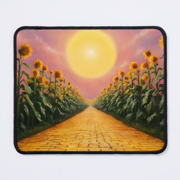 Item preview, Sunflowers Paving the Yellow Brick Road – Leading Toward the Sun Fantasy Landscape designed and sold by EmeraldeaDesign.