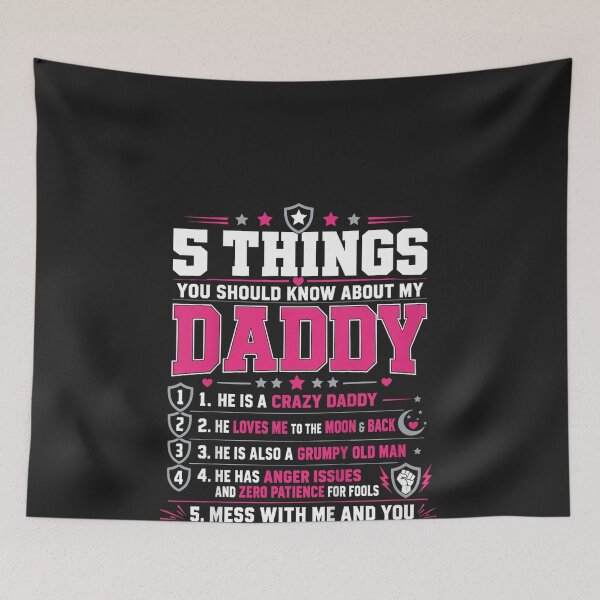Item preview, Funny Dad List 5 Things You Should Know About My Daddy designed and sold by CriseldaBruning.