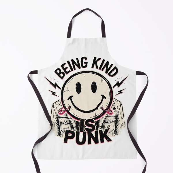 Item preview, Being Kind Is Punk – Smiley Face Punk Rock Kindness Design designed and sold by ArcticFoxStudio.