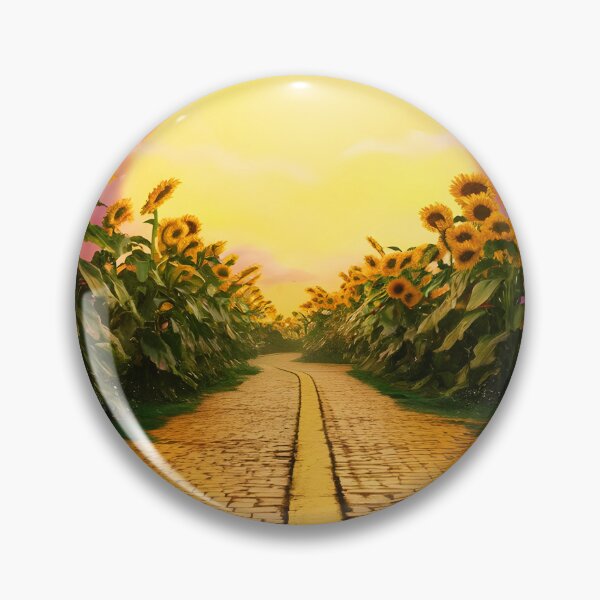 Item preview, Sunflowers Paved Yellow Brick Road Toward the Sunset designed and sold by EmeraldeaDesign.