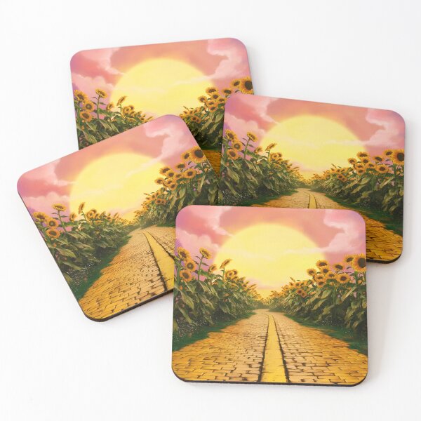 Item preview, Sunflowers Paved Yellow Brick Road Toward the Sunset designed and sold by EmeraldeaDesign.